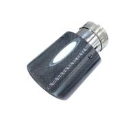 Cola De Escape Coche Puntas De Escape Ovaladas Inclinadas En Negro Carbón, Silenciador Brillante, Punta, Tubos Carbono, Embellecedores Tubo(51mm-130mm Oval)