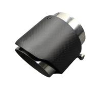 Cola De Escape Coche Silenciador del sistema de tubo escape, mate fibra carbono, 104mm, 114mm, 120mm, largo diámetro(63mm out 89mm)