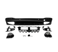 Cola De Escape Difusor De Parachoques Trasero Para Benz W167 Estilo Para AMG Difusor Trasero Y Tubos De Escape 2020+ Aspecto GLE63/53 Negro Brillante(63 style)