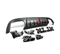 Cola De Escape Difusor Trasero Con Salida De Escape Para Benz Clase C W205 2015 2016 2017 2018 2019 2020 2021 Aspecto Carbono C63/C63S/C43 Sedán De 4 Puertas(Carbon look)