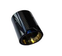 Cola de Escape Para F87 F80 F82 F83 F90 M135i 1 Pieza Modificación Coche Brillante M2 M3 M4 M5 Boquillas Escape Carbono Puntas Silenciador Tubo de escape(ID 76MM-OD 105MM)