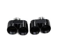 Cola de Escape Para G22 G23 G26 420i 430i 425i Punta De Escape Cuádruple Silenciador Boquilla Tubo Repuesto(Black A)