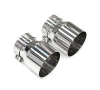 Cola de Escape Para G22 G26 420i 430i G20 G21 320i 330i 2 Piezas De Punta Escape Acero Inoxidable Para Sistema Con Boquilla Deslizante(Silver)