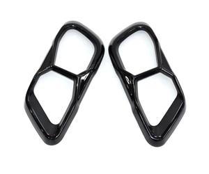 Cola de Escape Para X5 G05 X6 G06 X7 G07 2019-2024 Silenciador Tubo Escape Moldura Portón Trasero Boquilla Acero Inoxidable Externa Silenciador Trasero Coche(Black B)