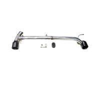 Cola De Escape Silenciador De Tubo De Escape Doble De Acero Inoxidable 304 Para F30 F31 320i 318i 420i No MSport Serie 3 Años 2013 2014 2015 2016(318i Black)