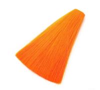 Cola de hebilla de alta calidad para atar moscas, material de pelo de ciervo real que imita a los peces cebo, fácil de atar y dar forma a moscas de pesca de agua dulce y salada (naranja)