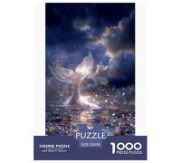 Cola de Pez Fantástica Puzzles 1000 Piezas Juego De Reto Juguete Adultos Y Niños Brillo Mágico Juego Educativo Aprendizaje Creativo Regalo Decoración Hogar 70x50cm/1000pcs