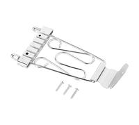 Cola de Puente de Trapecio para bajo, Pieza de Cola de Puente de bajo Aleación de Zinc Fácil Instalación para Practicar (SILVER)