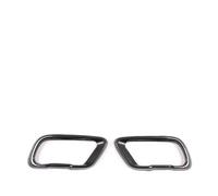 Cola de Tubo de Escape Silenciador Trasero Acero Inoxidable Cubierta De Salida De Tubo De Escape Embellecedor Para X5 G05 X6 G06 X7 G07 2019 2020 2021 Tubo de escape del coche(Style A Carbon Fiber)