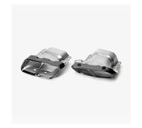 Cola de Tubo de Escape Terminales De Escape Cuádruples Accesorios Acero Inoxidable Para AMG A45 W176 CLA45 C117 2013 2014 2015 2016 2017 2018 Escape(Negro)