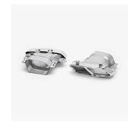 Cola de Tubo de Escape Terminales De Escape Cuádruples Accesorios Acero Inoxidable Para AMG A45 W176 CLA45 C117 2013 2014 2015 2016 2017 2018 Escape(Plata)