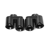 Cola de Tubo de Escape Tubo Silenciador De Punta De Escape Fibra Carbono Cuádruple Sin Soldadura Para G05 X5 G06 X6 G07 X7 2019+ Tubo de escape del coche(Carbon Fiber B)