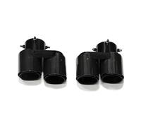 Cola de Tubo de Escape Tubo Silenciador De Punta De Escape Fibra Carbono Cuádruple Sin Soldadura Para G05 X5 G06 X6 G07 X7 2019+ Tubo de escape del coche(Carbon Fiber A)