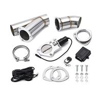 Cola de Tubo de Escape Válvula Descarga/interruptor Con Mando A Distancia, Para Coche, Recorte Escape Eléctrico Inoxidable, 2 ",25",5, 3"(3.0 INCH)