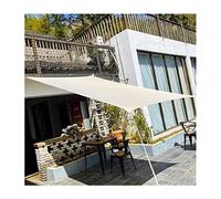 Cola de Vela de Sol, toldo de Protector Solar de jardín al Aire Libre para el jardín al Aire Libre, 2x3m 3x5m rectángulo de Bloqueo Solar de Sombra 95% UV Bloque con Cuerda Libre, Beige
