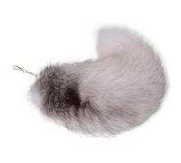 Cola de zorro de 16 pulgadas Fox Tail Therian Cola Furry Tail Therian Black Fox Cola Fox, 10, talla única