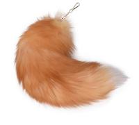 Cola de zorro de 16 pulgadas Fox Tail Therian Cola Furry Tail Therian Black Fox Cola Fox, 2
