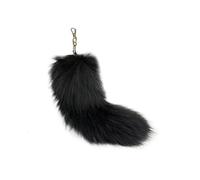 Cola de zorro de 20 pulgadas Fox Tail Therian Cola Furry Tail Therian Black Fox Cola Fox, 16, talla única