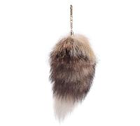 Cola de zorro de 8 pulgadas Fox Tail Therian Tail Furry Tail Therian Black Fox Cola Fox, 5