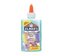 Cola Elmer´S Slime Metalico Lavable 147 Ml Azul Pizarra (Set de 3)