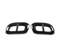 Cola escape Coche 2020-2022 Para Benz Para GLE 350 Para GLE 450 Para GLC Para GLS W167 X253 2020 Silenciador Tubo Escape Pegatina Cubierta Trasera Tubo de escape(Negro)