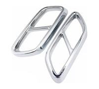 Cola Escape Coche Embellecedor De La Cubierta Del Tubo Escape Silenciador Garganta Para Benz GLC Clase X254 W254 GLC260 GLC300 2023-2024(Plata)