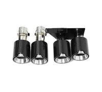 Cola Escape Coche Para F10 F11 520i 523i 525i 528i 530i Punta De Escape Tubo De Escape Doble Punta De Silenciador Cuádruple Boquilla De Tubo De Escape(Carbon Fiber B)