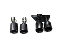 Cola Escape Coche Para F10 F11 520i 523i 525i 528i 530i Punta De Escape Tubo De Escape Doble Punta De Silenciador Cuádruple Boquilla De Tubo De Escape(Black)