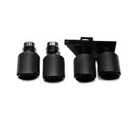 Cola Escape Coche Para F10 F11 520i 523i 525i 528i 530i Punta De Escape Tubo De Escape Doble Punta De Silenciador Cuádruple Boquilla De Tubo De Escape(Carbon Fiber A)