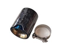 Cola Escape Coche Para F87 F80 F82 F83 F90 M2 M3 M4 M5 Terminales Escape Una Boquilla Silenciador Tubo Trasero Carbono Forjado Brillante 1Pieza(ID 67MM-OD 80MM)