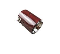 Cola escape Coche Para F87 M2 M2c F80 M3 F82 F83 M4 Punta Del Silenciador Del Coche Tubos De Escape De Fibra De Carbono Rojos Tubo de escape(ID 70 OD 93mm Silver)