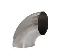 Cola Escape Coche Silenciador De Escape De Automóvil, Tubo Soldado, Codo Universal De Acero Inoxidable De 90 Grados, Tubo De Soldadura Sanitaria(89MM-1.2MM)