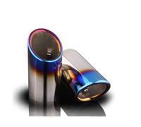 Cola Escape Coche Silenciador Tubo Escape Acero Inoxidable Para A3, A4, B8, A6, C6, A5, Q5, Q7, Q3, A1 Y A8 Punta de Escape(2 pieces A)
