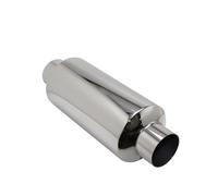 Cola Escape Coche Sistemas Escape Automóvil Silenciador Tubo Intermedio Universal Plata Acero Inoxidable Tamaño OD 51MM 57MM 63MM 70MM 76MM(Ength 300mm 57MM)