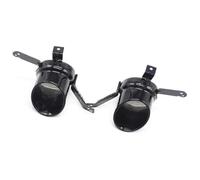 Cola Escape Doble Salida Para Alfa Para Romeo Para Giulia Standard 2016-2018 Material Acero Inoxidable Parachoques Trasero Difusor Puntas Escape OO(O-o Black)