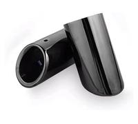 Cola Escape Para Q7 Para TDI Para Quattro 2006 2007 2008 2009 2010-2013 95Mm Plateado 2 Unidades Tubo De Escape Acero Inoxidable Cromado(95mm Black)