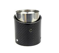 Cola Escape Tubo Para MINI Para Cooper JCW R50 R53 R55 R56 R57 R58 R59 R60 R61 F54 F56 F57 F60 2011-2016 1 Pieza De Puntas De Silenciador De Escape Carbono Real(IN 85mm Outlet 105mm)