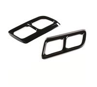 Cola Escape Tubo Silenciador Para Cadillac XT4 XT5 XT6 CT4 CT5 2016-2023, Silenciador De Tubo De Escape, Pegatina De Cubierta, Accesorios De Coche De Acero Inoxidable(A Black)