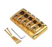 Cola fija, 1 pieza, oro, 5 cuerdas, puente de 5 cuerdas, cola dura fija fija for bajo de 5 cuerdas, piezas de guitarra de doble uso, gran oferta, nuevo(Gold)