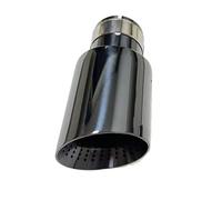 Cola Tubo Escape Boquilla Escape Acero Inoxidable Titanio Negro Gran Diámetro 101mm 114mm Silenciador Abierto Coche Cola Perforadora 1 Pieza(57mm-89mm)