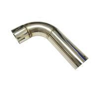 Cola Tubo Escape El Tubo Escape Acero Inoxidable Giro 90 Grados Silenciador Está Conectado Al Codo 1 Pieza(70mm-73mm)