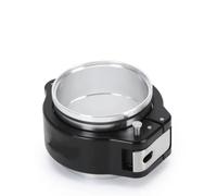 Cola Tubo Escape Para radiador HD de 3,0/2,5/3,5 pulgadas, conjunto abrazadera banda en V y brida para tubería descarga turbo Silenciador De Coche(2.5inch)