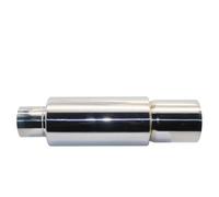 Cola Tubo Escape Silenciador De Tubo Escape Automóvil, Interfaz Universal 51, 57 Y 63 Mm Silenciador De Coche(007 Silver 63mm)