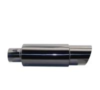 Cola Tubo Escape Silenciador De Tubo Escape Automóvil, Interfaz Universal 51, 57 Y 63 Mm Silenciador De Coche(002 Titanium 57mm)