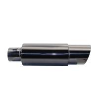 Cola Tubo Escape Silenciador De Tubo Escape Automóvil, Interfaz Universal 51, 57 Y 63 Mm Silenciador De Coche(002 Titanium 63mm)