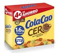 ColaCao Cacao Soluble, 0% Azúcares Añadidos, 1.6kg