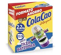 ColaCao Original, Cacao Soluble Natural sin Aditivos, en Polvo, 2,2 kg, Formato Ahorro con Taza Batidora Buzz Lightyear de Toy Story