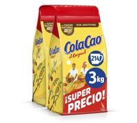 ColaCao, Original, Cacao Soluble Natural sin Aditivos - Formato Ahorro - 2x1,5kg