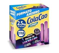 ColaCao, Turbo, Cacao Soluble Instantáneo Natural sin Aditivos - Formato Ahorro - 2,5kg (Tazas ColaCao Lover)