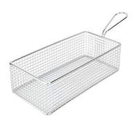 Colador De Acero Inoxidable, Colador, Cesta De Aceite De Malla Rectangular, Soporte Para Patatas Fritas, Mesa De Comida Frita, Escurridor Para Servir, Fregadero Para Hornear, Pasta, Arroz, Harina Vege